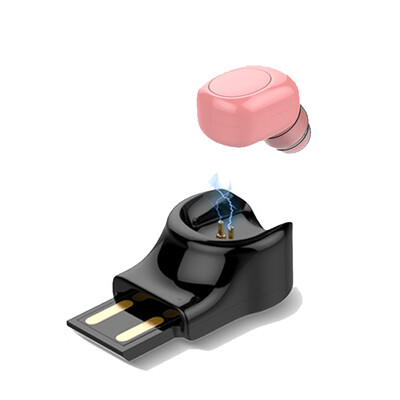 

Wireless Bluetooth Earphone Invisible In Ear Earbud Handsfree Car Sports Headset with Charging Dock