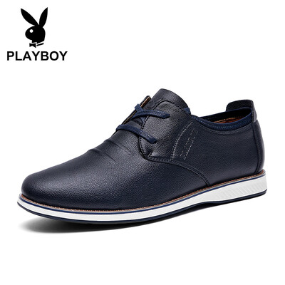 

Playboy PLAYBOY British fashion low to help business casual shoes mens lightweight wild DS81023 dark blue 41