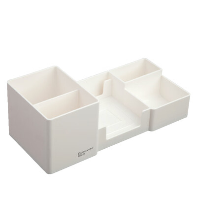 

Coix student desktop multi-function pen holder creative six grid simple desktop storage box white B2214