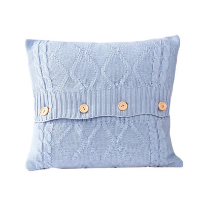 

UpperX Knitted Decorative Pillow Case Cushion Cover Cable Knitting Patterns Square Warm Throw Pillow Covers