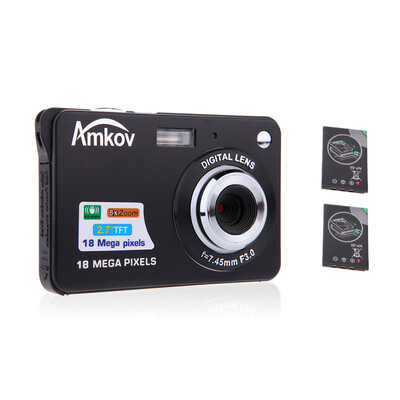 

HD Digital Camera 18MP 27" TFT 8x Zoom Smile Capture Anti-shake Video Camcorder