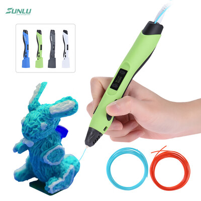

SUNLU SL-300 Intelligent 3D Printing Pen Printer Drawing 8 Loading Speed Low Temperature Ceramic Nozzle w Pen Holder 175mm ABS