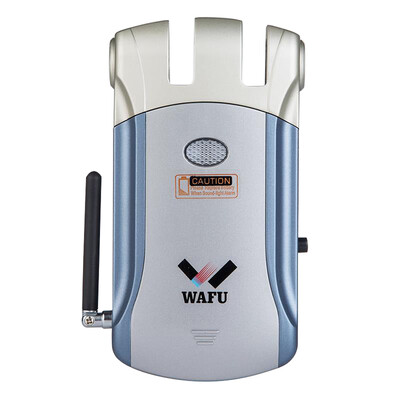 

WAFU Wireless Remote Control Electronic Lock Invisible Keyless Entry Door Lock with 4 Remote Controllers