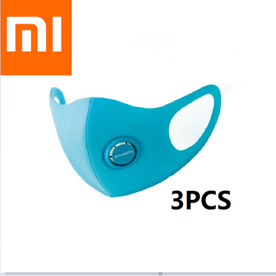 

Xiaomi Mijia Smartmi Filter Mask Blue  3PCS Pack for Children Block 97 PM 25 with Ventilating Valve Long-lasting TPU Materia