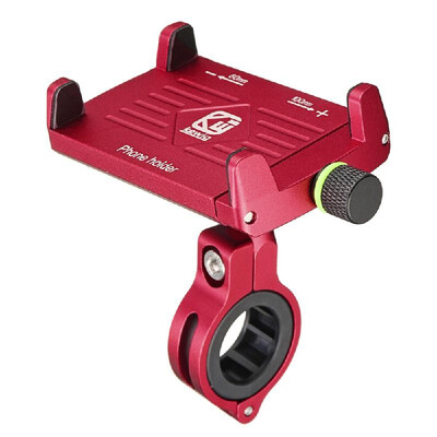 

Aluminum Super Solid Stable Motorcycle Handlebar Phone Holder GPS Mount Red