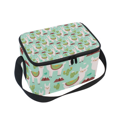 

Lunch Box Insulated Lunch Bag Large Cooler Roma Sheep Lama Tote Bagfor Kids Men Women