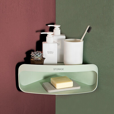 

NeillieN Triangular shelf toilet shelf bathroom washstand shelf corner shelf toilet shelf without perforationluggage carrier