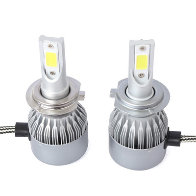 

H7 C6S 2PCS Led Cob LED Chip Car Headlamp 36W 6500k White Light 8000LM Car Bulb Fog Light