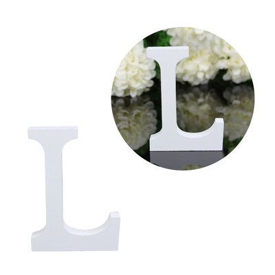 

Wooden Alphabet Letters White Wooden Wedding Supplies Photography Props Festival Party Decorative