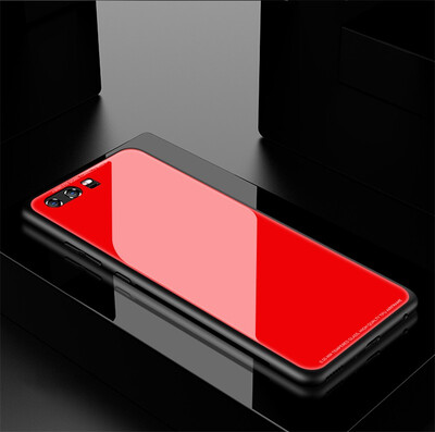 

Goowiiz Phone Case For Huawei P9P9 PlusP10P10 PlusMate 9 Luxury Fashion Tempered Glass Slim Cover Soft edge Anti fall