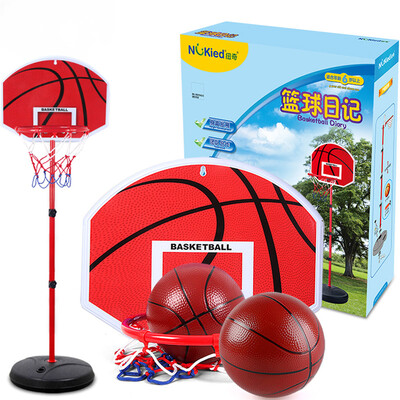 

Nukied childrens toy basketball hoop 12 m hardcore ball basket indoor&outdoor basketball bar adjustable height baby shooting boy toy gift box