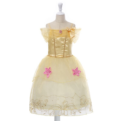 

MUABABY Girls Rapunzel Dress Kids Snow White Princess Costume Children Cinderella Aurora Sofia New Year Party Cosplay Dress