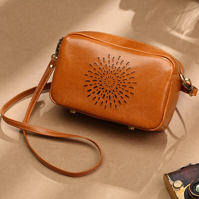 

Nalandu Nalandu Messenger Bag Women Fashion Multifunction Coin Purse Phone Bag Leather Retro Shoulder Fashion Women Bag DB91080-B Brown