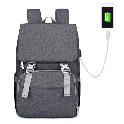 

Large Diaper Bag Water-proof Travel Backpack Multi-functional Nappy Bags With Stroller Strap USB Charging Port Changing Pad Stylis