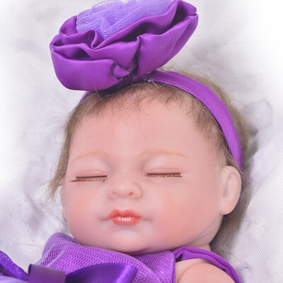 

23 57 cm Fashion Reborn Baby Doll Realistic Princess Full Vinyl Silicone Reborn Bebe Boneca Menina Kids Birthday Gifts