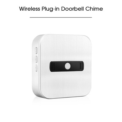 

Wireless Plug-in Doorbell Chime With LED 5 Levels Volume 55 Ringtones Compatible with Visual Doorbell with WiFi Wireless Doorbell