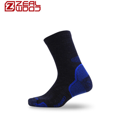 

Saile ZEALWOOD Merino wool hiking skiing walking warm antibacterial wool socks extreme north land I blue 18007Z040