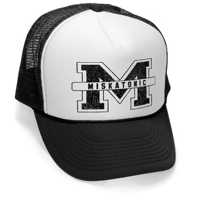 

Megashirtz - Miskatonic  - Vintage Style Trucker Hat Retro Mesh Cap