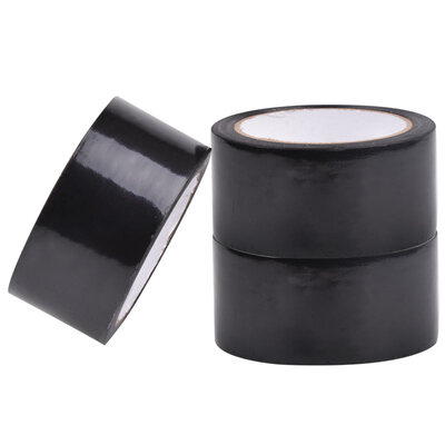 

Excellent times solid UBGU PVC line warning tape 3 rolls black 50mm 22 meters ground 5s positioning tape isolation logo tape