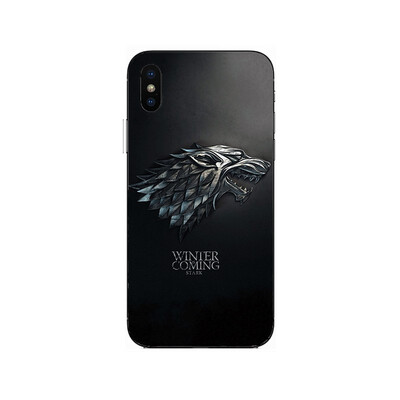 

GOT Game Of Throne House Stark Soft Silicone Painting Case For Apple iPhone 6 6s 7 8 Plus X XR XS Max Soft TPU Printed Cover