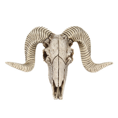 

3D Animal Wildlife Claw Skull Wall Hanging Mounted Horn Decor Sculpture Figurines Crafts Resin Longhorn Handcraft Halloween Gift