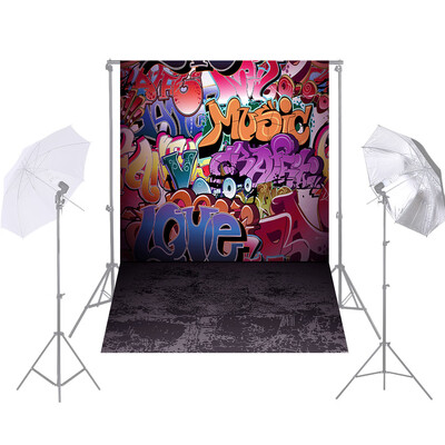 

Andoer 15 21m5 7ft Street Graffiti Photography Background Doodle Scribble Colorful Brick Wall Backdrop Photo Studio Props