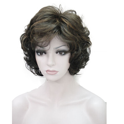 

Strong Beauty Ladies Wigs Short Wavy Golden Blonde Hair For Women Synthetic Capless Full Wig 9 Colors