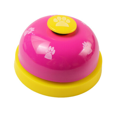 

Pet Toy Training Called Dinner Small Bell Footprint Ring Dog Toys For Teddy Puppy Pet Call