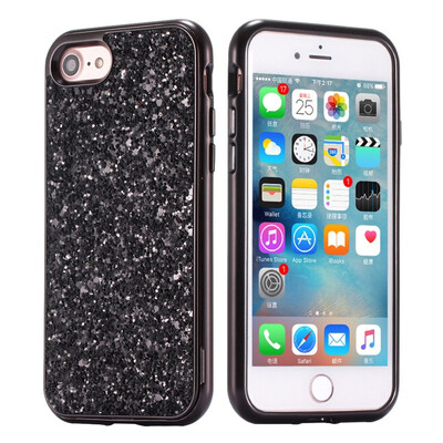

MOONCASE Apple iPhone 78 Glitter PC Case - Black