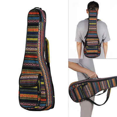 

Special National Style 23" Ukelele Ukulele Uke Bag Backpack Case 6mm Cotton Padding Durable Colorful with Adjustable Shoulder Stra