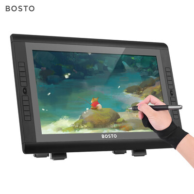 

BOSTO 22UXR 215 Inch Interactive Pen Display Graphics Monitor Drawing Tablet HD Screen 8192 Level Pen Pressure with 20 Express Ke