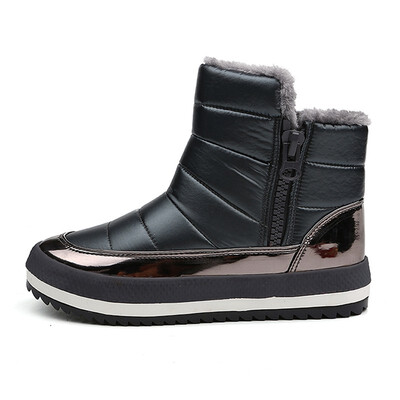 

Women Boots 2018 Winter Shoes Women Plus Insole Snow Boots High Quality Fur Ankle Boots for Women Waterproof Winter Botas Mujer