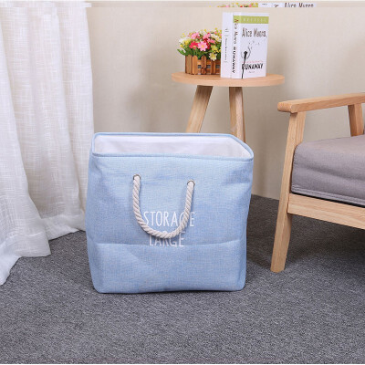 

NeillieN Folding Dirty laundry basket folding basket cotton&hemp basket household basket dirty basketstorage bagbucket