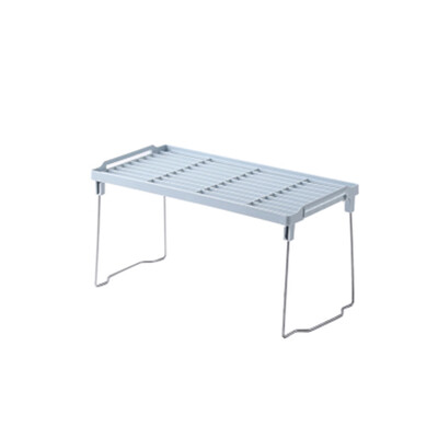 

Superposition Shelf Single-layer Snap Type Foldable Storage Rack Bathroom Kitchen Shelving Holder Multiuse Organizer