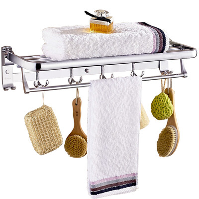 

Cobbe Towel rack Stainless Steel Towel Rack Bathroom Toilet Bathroom Shelf Bathroom Hardware Pendant Set