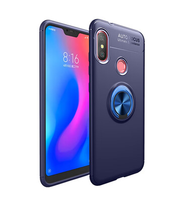 

Goowiiz Phone Case For Xiaomi Redmi 66A6 ProMi A2 Lite Luxury Metal Ring Magnetic Bracket TPU Shockproof Cooling