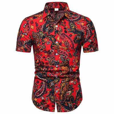 

2019 Summer New Mens Leisure Short Sleeved Shirt TC13