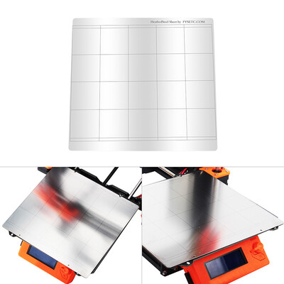 

3D Printer Accessory for Reprap i3 Mk3 Mk52 Steel Sheet Heat Bed Platform Printing Buildplate 2538241mm for i3 Mk3 Mk25