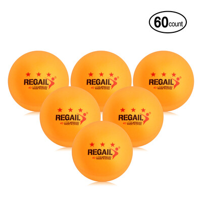 

60Pcs 3 Star Ping Pong Balls Practice Training Table Tennis Balls