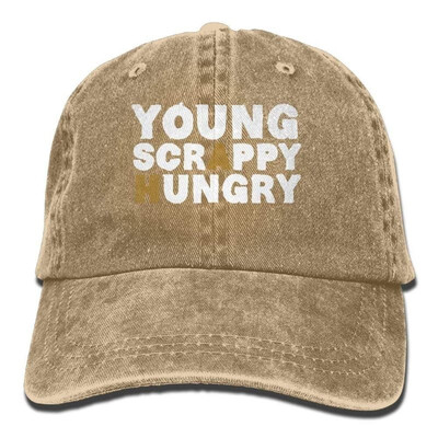 

Young Scrappy Hungry Denim Hat Adjustable Unisex Fitted Baseball Caps