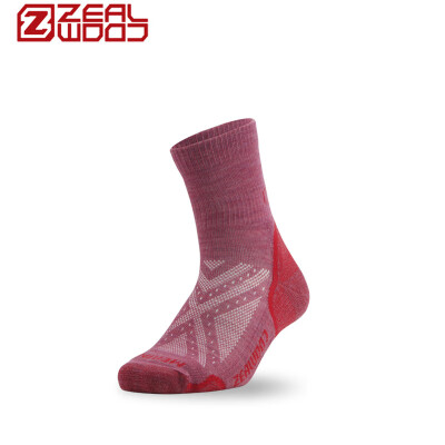 

Saile ZEALWOOD Merino wool mountaineering ski hiking warm antibacterial wool socks north of the land I light pink 18007Z080 S