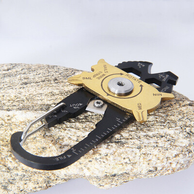 

20 In 1 Multifunctional Carabiner Survive Tool Key Chain Hook Utility Ring Outdoor Camping Climbing Hiking Equipment Buckles
