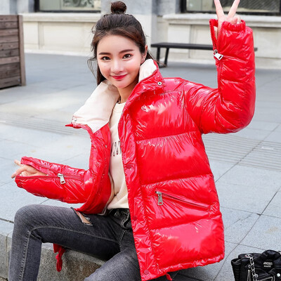

Fashion wild bright casual down jacket coat cotton women 90285