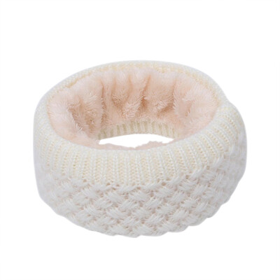 

Winter Ribbed Knitted Circle Loop Ring Scarf Neckerchief For Men Women Thickness Collar Scarves Neck Warmer