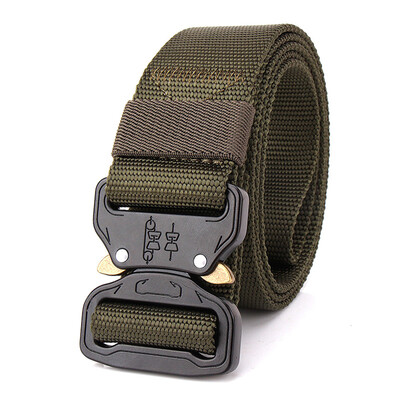 

Tactical Belt with Quick Release Buckle&Fastener Tape Heavy Duty Waist Band for Outdoor Camping Mountaineering Climbing Traini