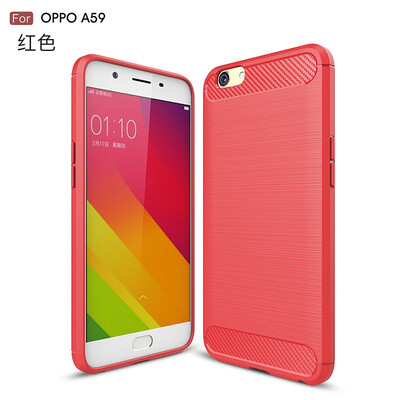 

Carbon Fiber Soft Phone Case For Oppo R11S 2018 Hot Sales Dirt-Resistant Plain Matte Business Phone Case For Oppo A5 R9S Plus