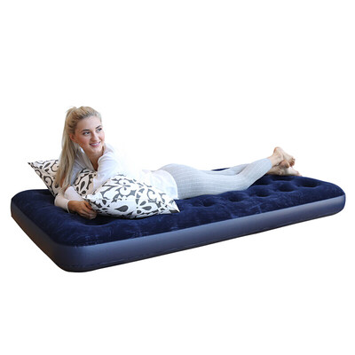 

Bestway single inflatable bed outdoor inflatable cushion camping air bed standard without pump blue 67000