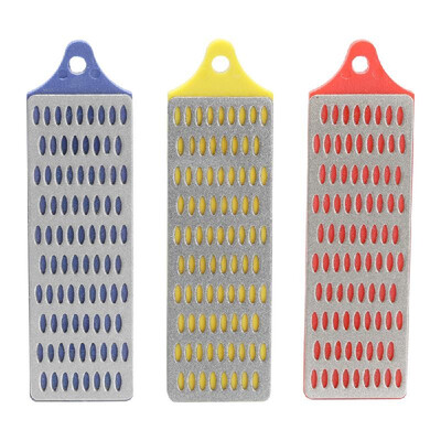

DMD 3 Pcs Household Mini Size Diamond Whetstone Set Hollow Out Design Grindstone Cut Sharpening Stone Easy Using Sharpener Blue-15