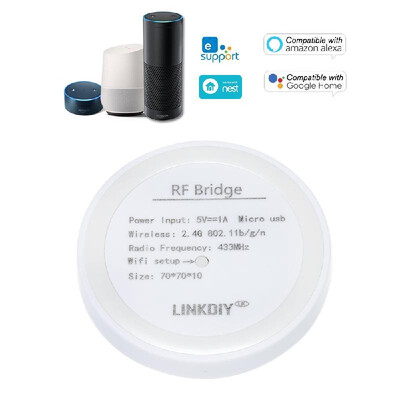 

eWeLink RF Bridge 433MHz Smart Home Automation Module Wifi Wireless Switch Universal Timer DIY Convert 433MHz RF Remote Controllers