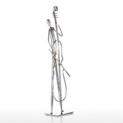 

Orchestra Electric Guitar Tooarts Metal Sculpture Iron Sculpture Abstract Sculpture Modern Sculpture Band Instrument Home Decorati